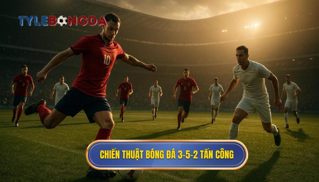 Chiến thuật bóng đá 3-5-2 tấn công