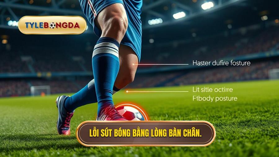  Lỗi sút bóng bằng lòng bàn chân.