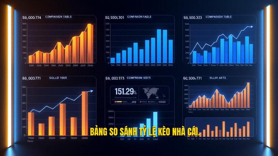 Bảng so sánh ví dụ về tỷ lệ kèo giữa các nhà cái