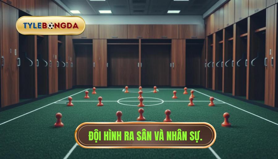 Đội hình ra sân và nhân sự.