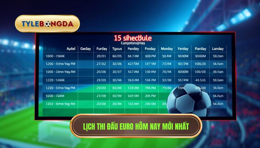 Lịch thi đấu Euro hôm nay mới nhất